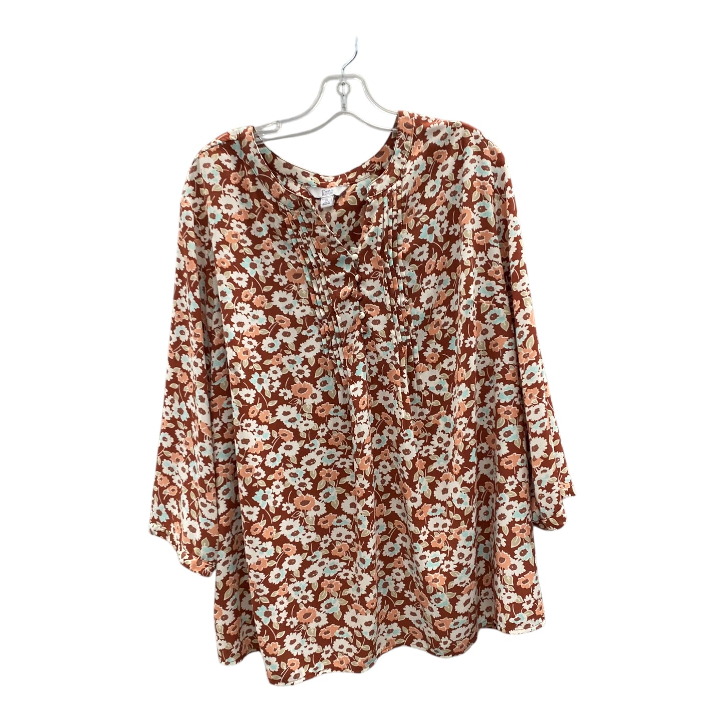 Top Ls By Croft And Barrow In Orange, Size:2X