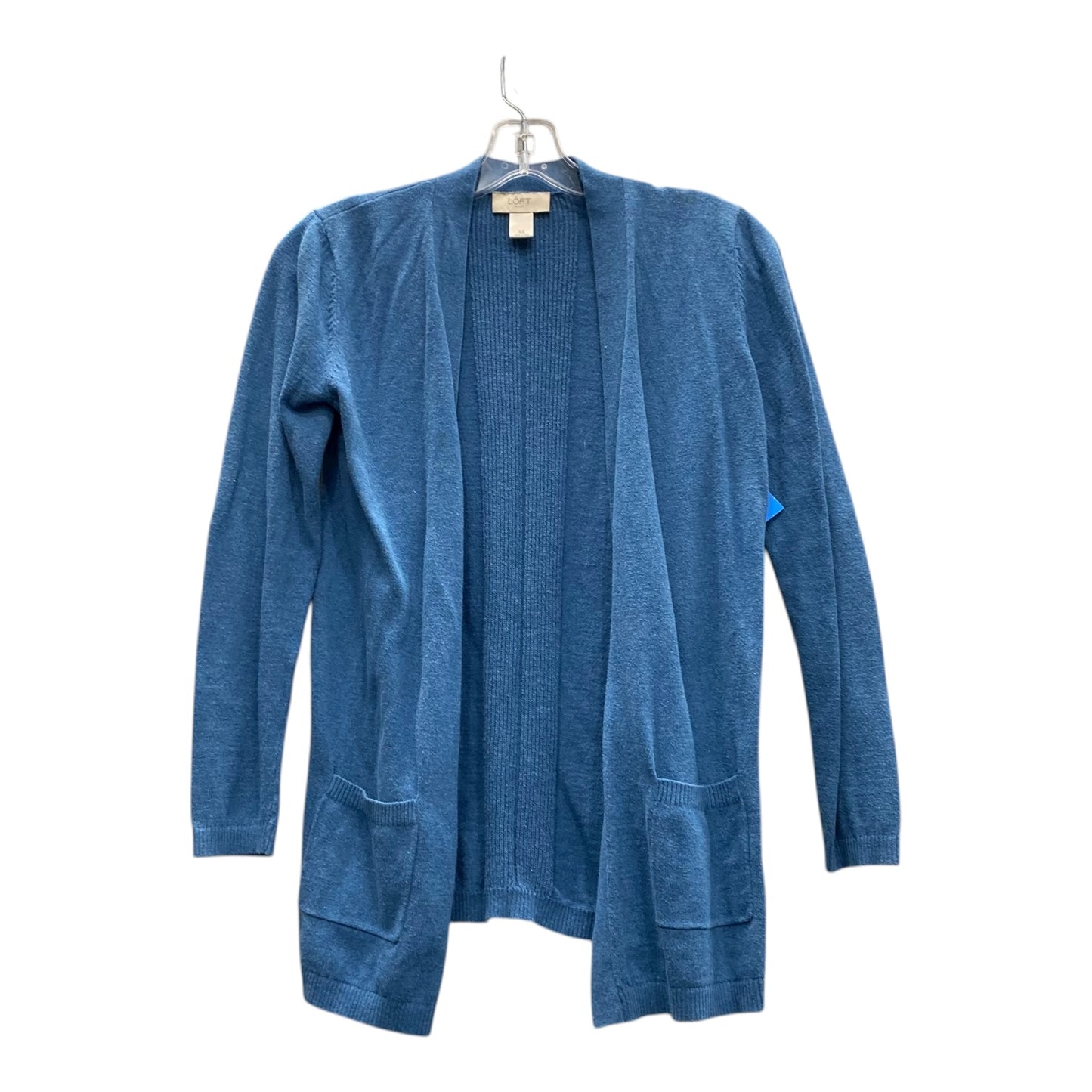Sweater Cardigan By Loft In Blue, Size:Xs