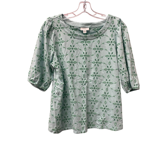 Top Ss By J. Jill In Green, Size:Sp
