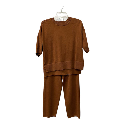 Pants Set 2Pc By Marled In Brown, Size:M