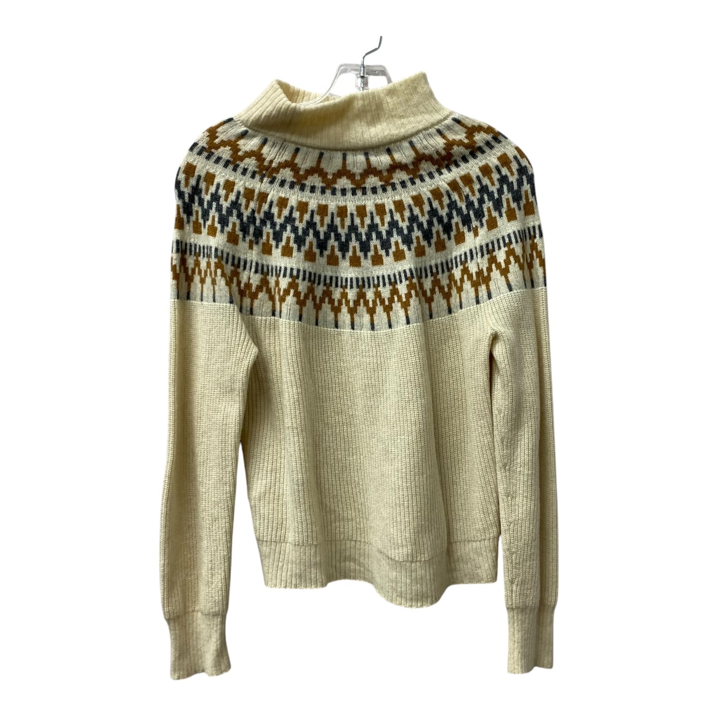 Sweater By J. Crew In Cream & Grey, Size:S