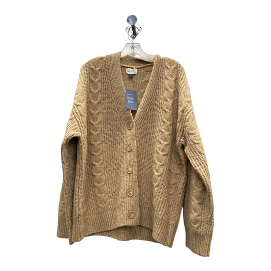 Sweater Cardigan By Universal Thread In Tan, Size:L