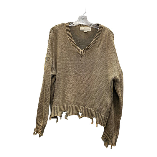 Sweater By Vintage Havana In Brown, Size:L