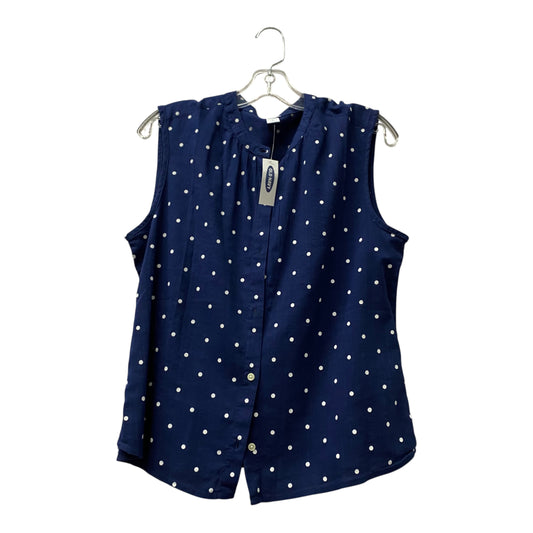 Top Sleeveless By Old Navy In Navy, Size:M