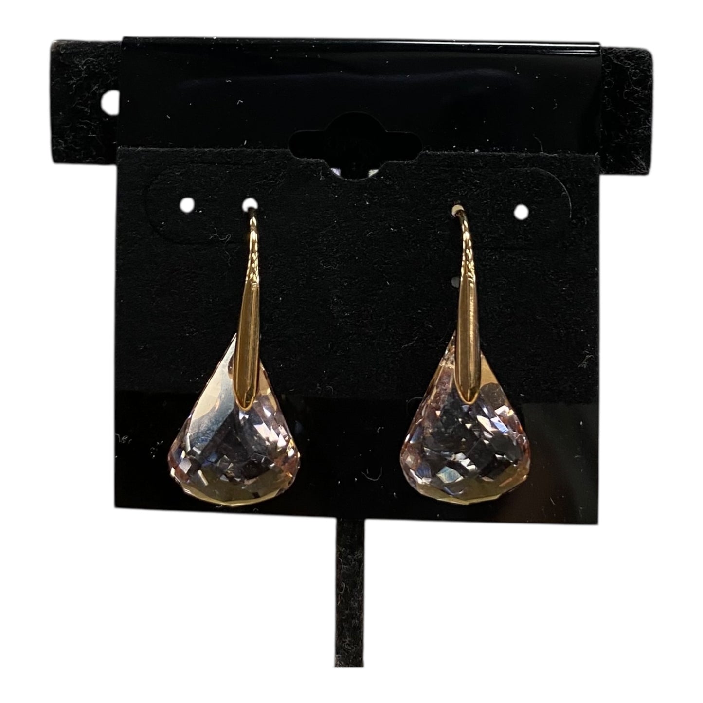Earrings Designer By Swarovski In Gold