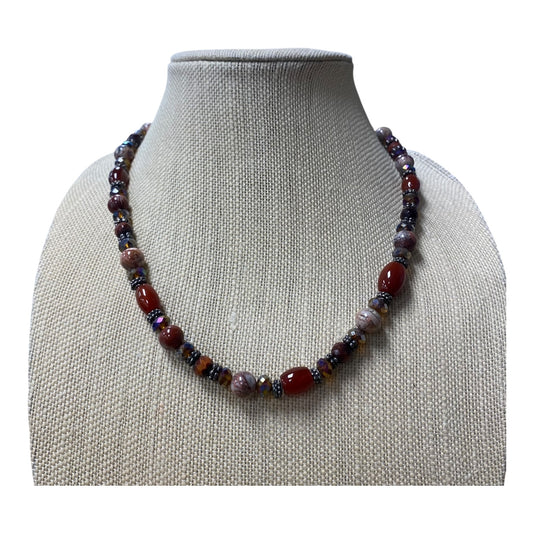 Necklace Statement  In Multi