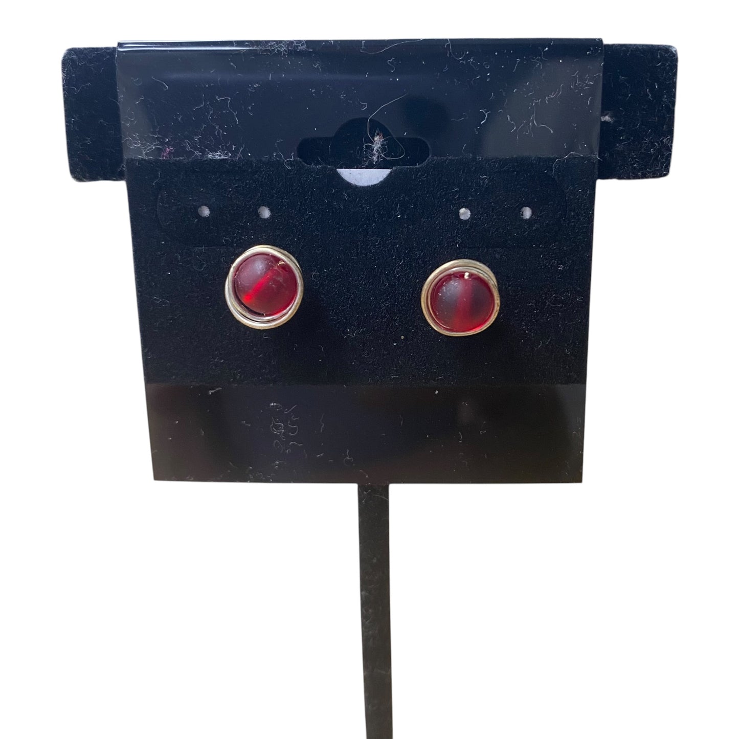 Earrings Stud  In Red