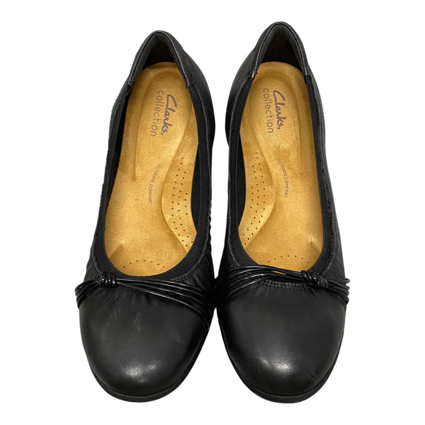 Shoes Flats By Clarks In Black, Size:10