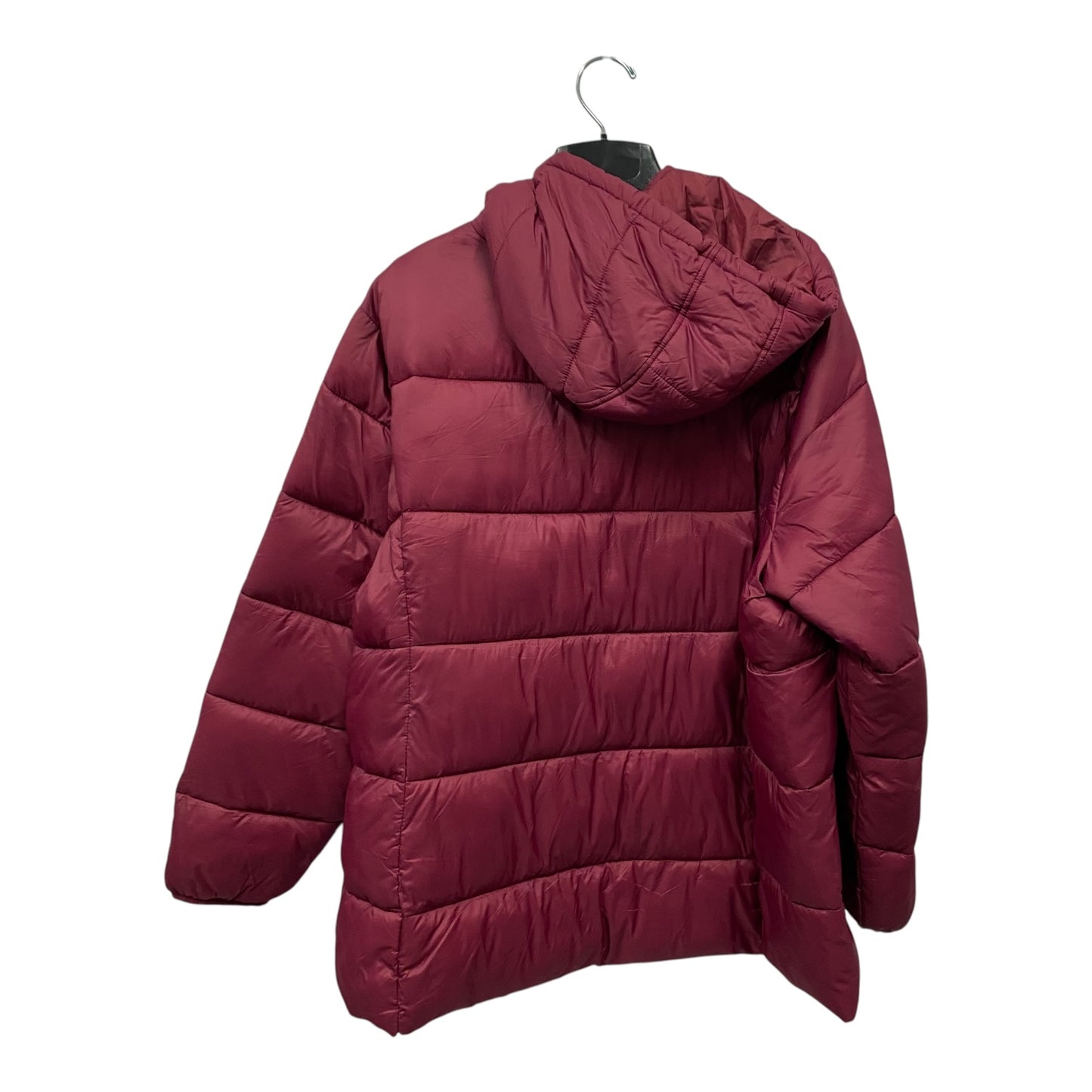 COAT PUFFER & QUILTED by ST JOHNS BAY In MAROON, Size: 3X