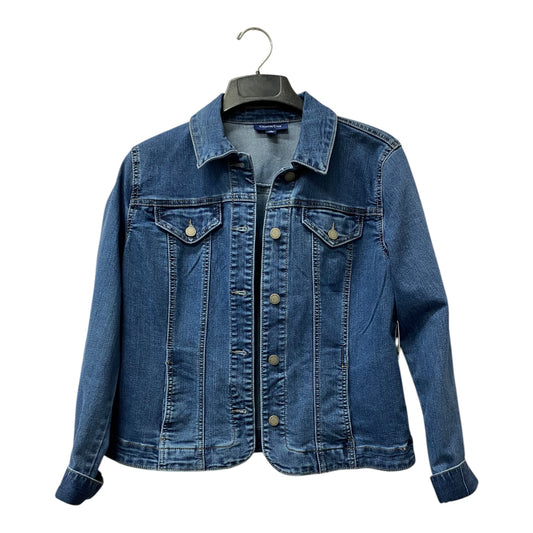 Jacket Denim By Charter Club In Blue, Size:M