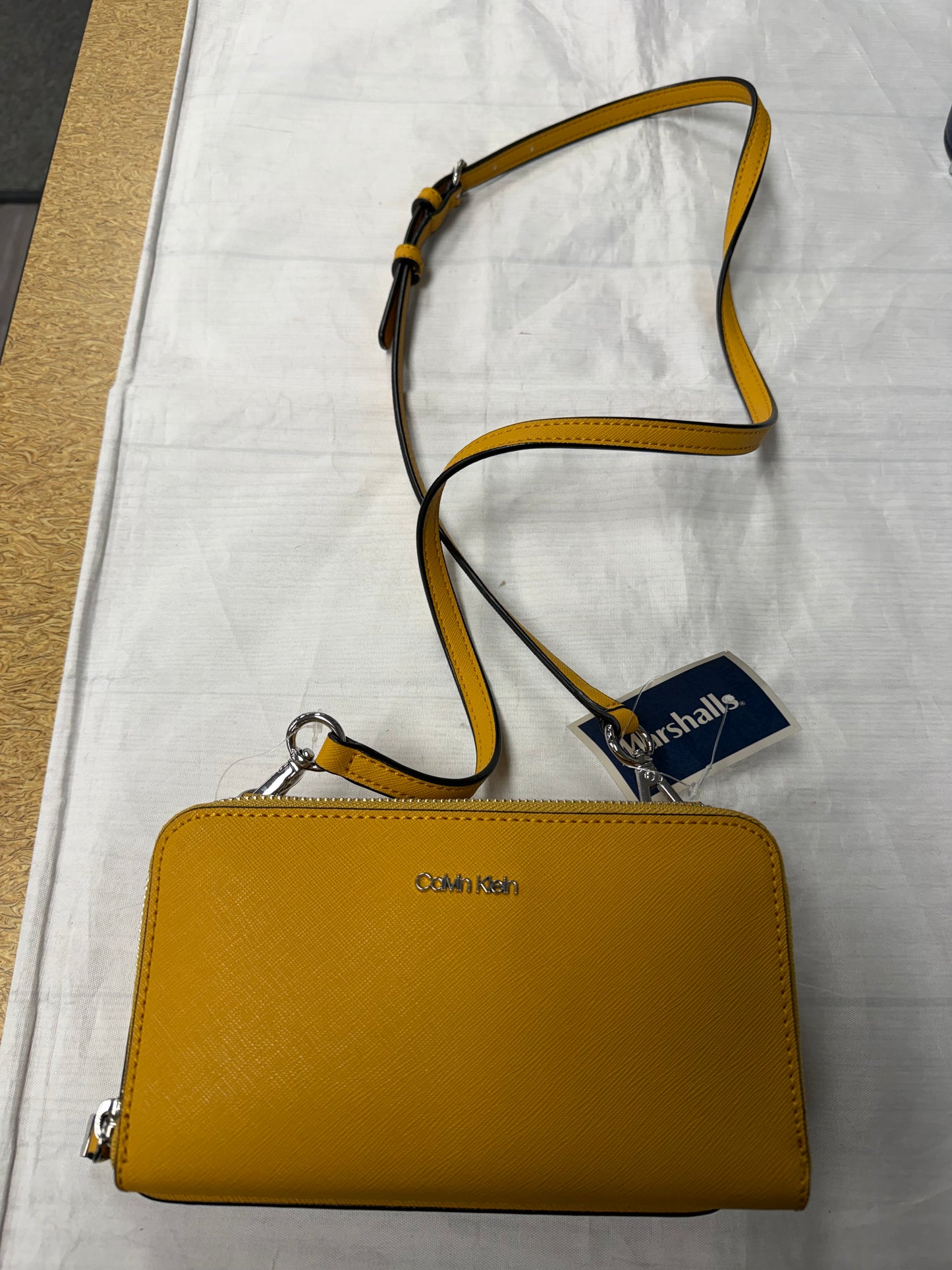 Crossbody By Calvin Klein In Yellow, Size:Small
