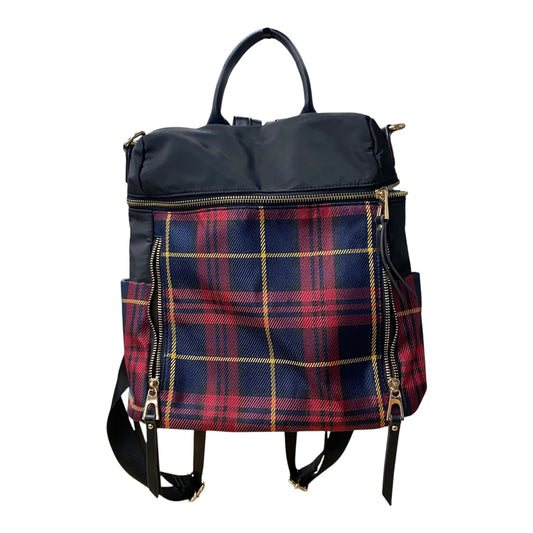 BACKPACK by kedzie in BLACK & RED, Size:MEDIUM