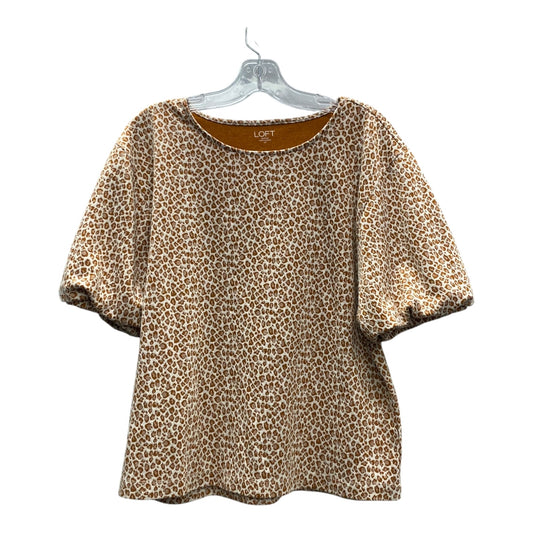 Top Ss By Loft In Brown, Size:Lp
