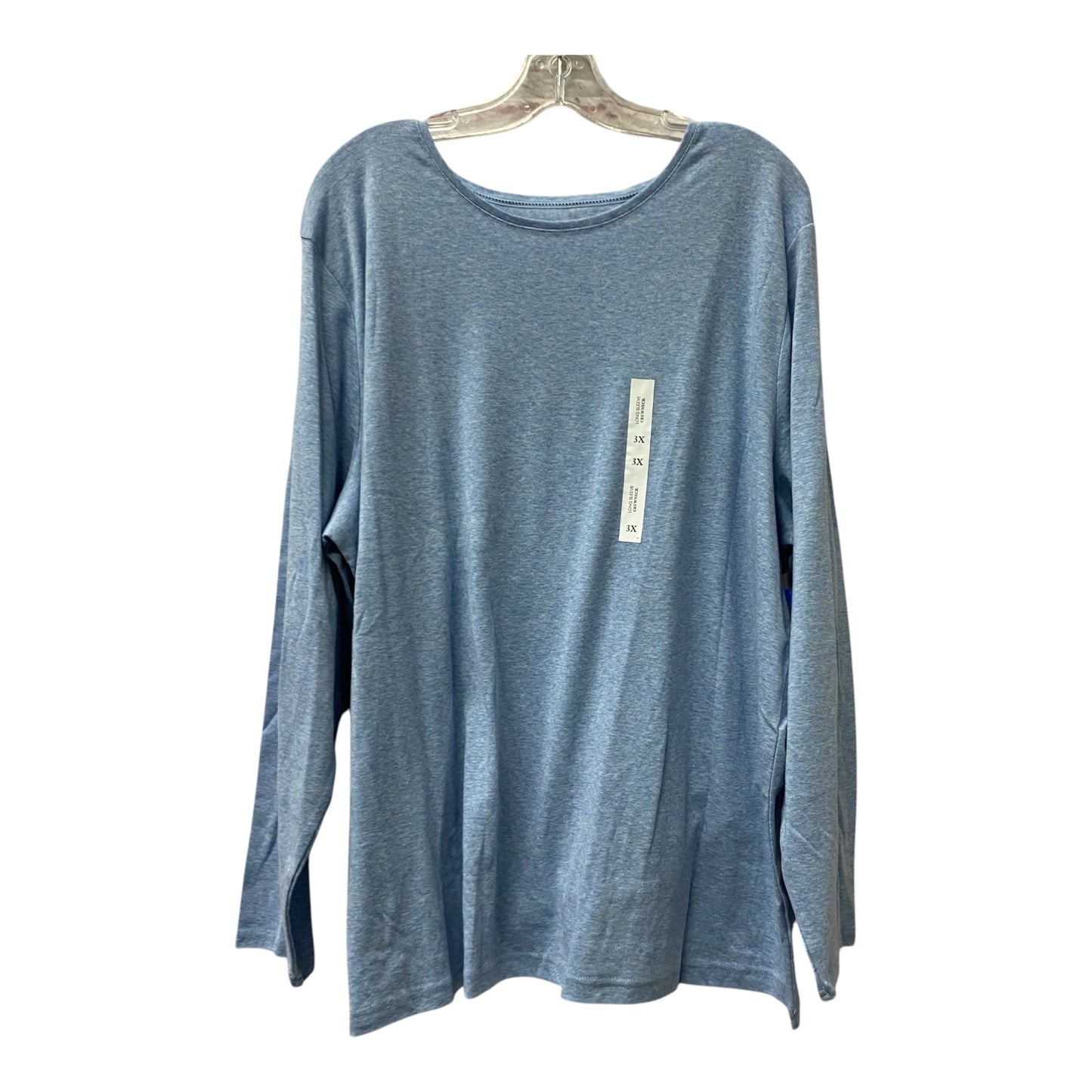 Top Ls Basic By Croft And Barrow In Blue, Size:3X