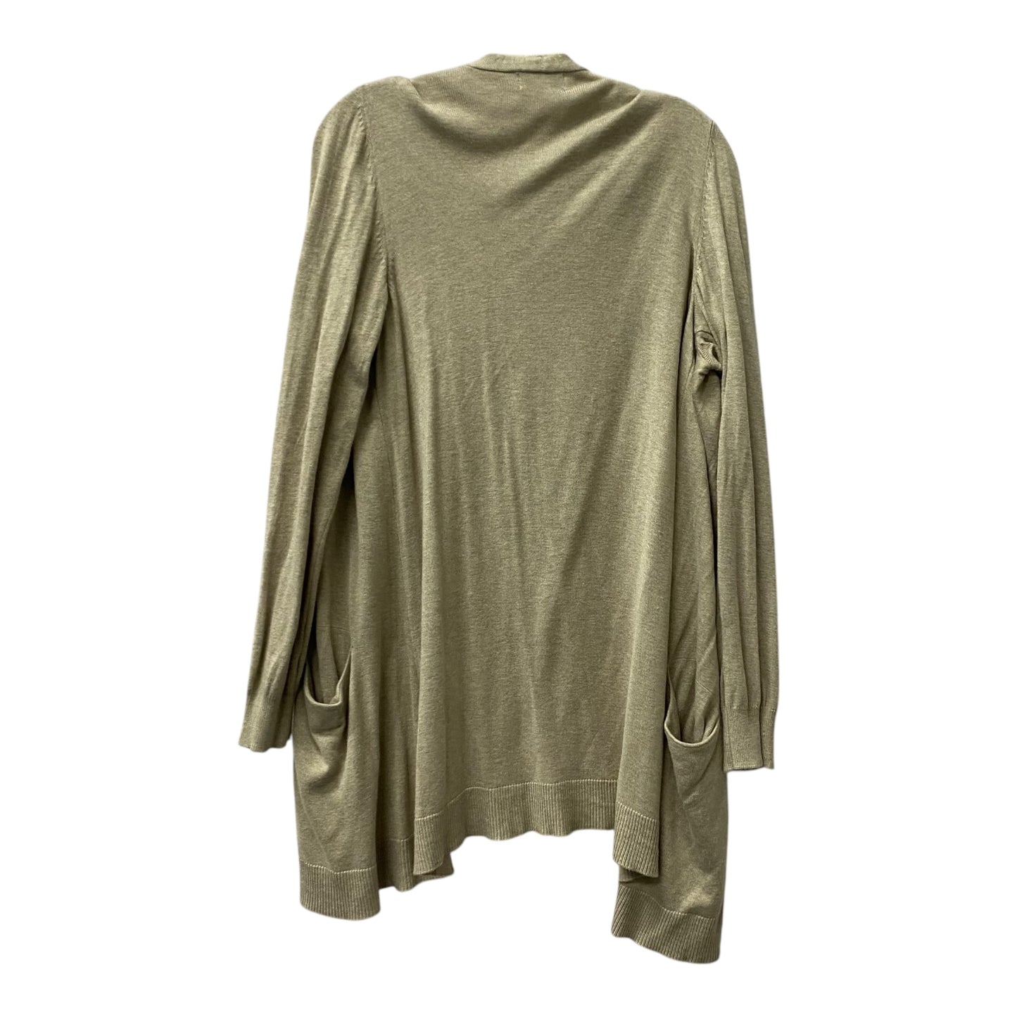 Sweater Cardigan By Style And Company In Tan, Size:1X