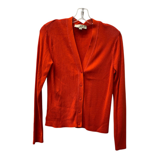 Cardigan By Loft In Orange, Size:M