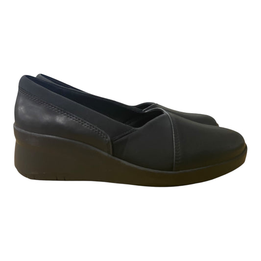 Shoes Flats By Clarks In Black, Size:8.5