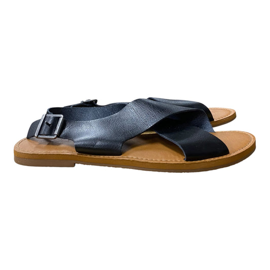 Sandals Flats By Universal Thread In Black, Size:9