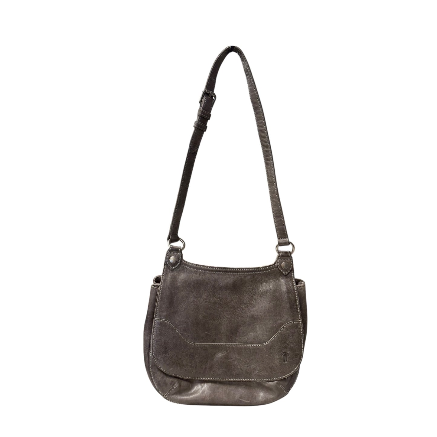 Handbag Designer By Frye In Grey, Size:Medium