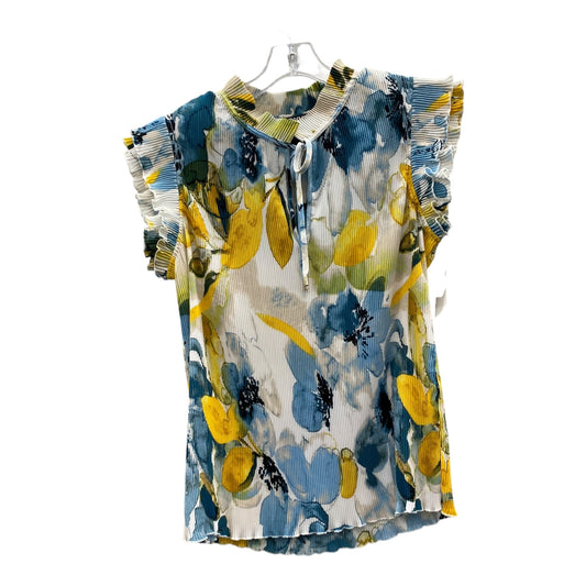 Top Sleeveless By Dkny In Blue, Size:M