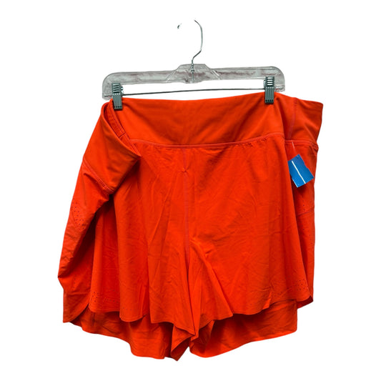 Athletic Shorts By Athleta In Orange, Size:3X