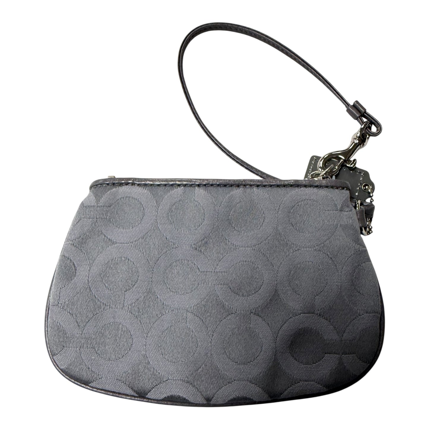 Wristlet Designer By Coach In Grey, Size:Small
