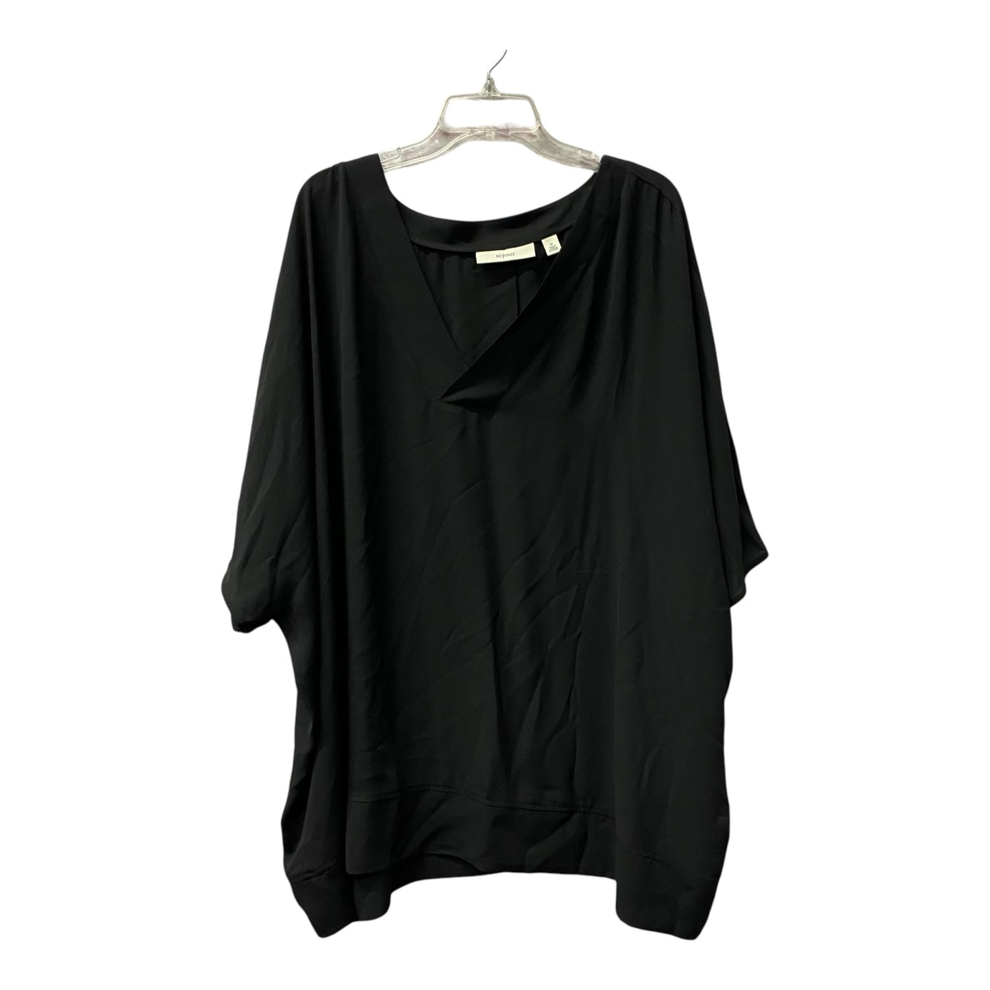 Top Ss By Sejour In Black, Size:3X