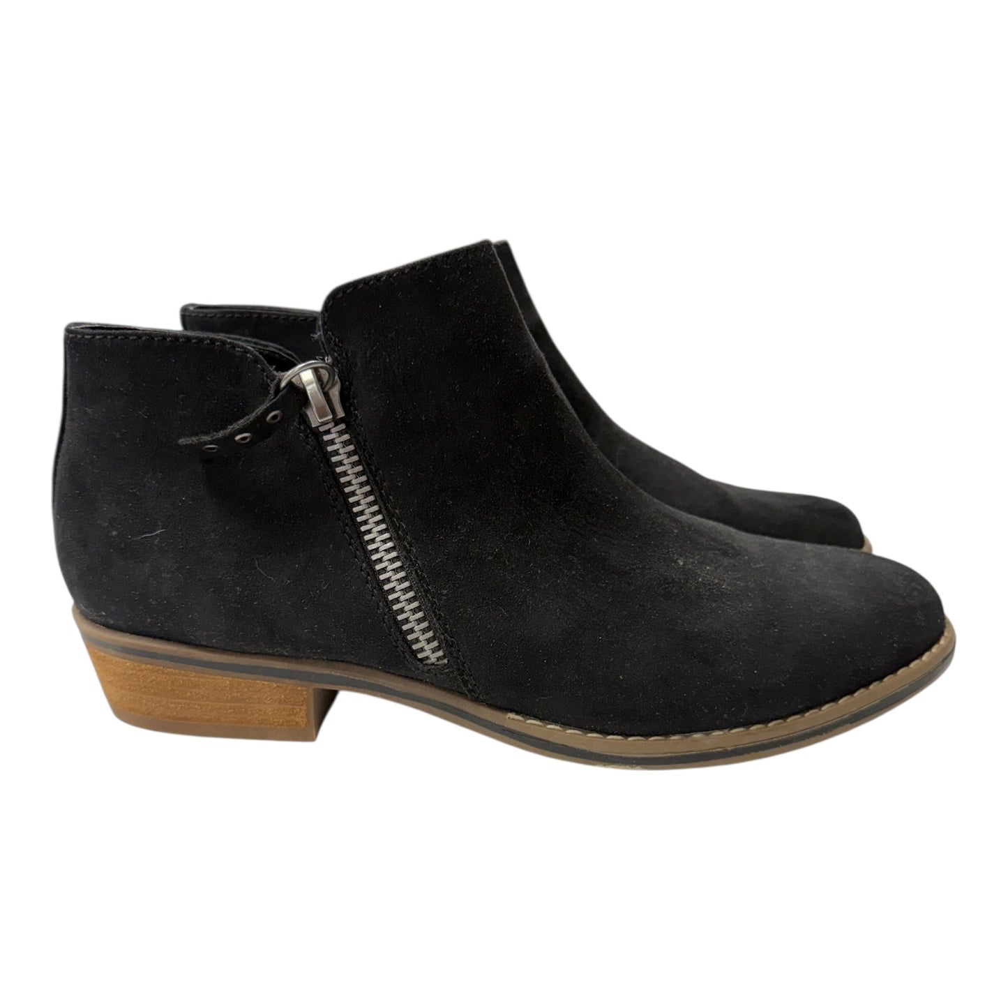 Boots Ankle Flats By Clarks In Black, Size:12