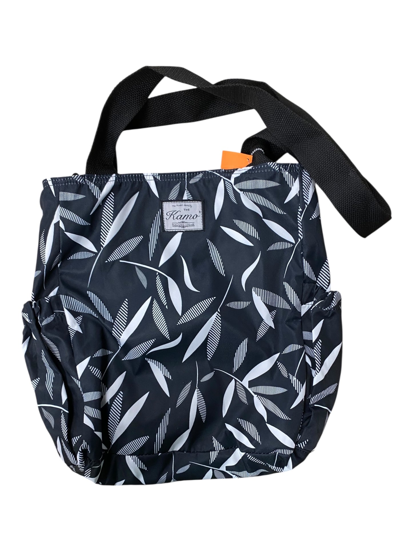 Handbag By kamo In Black & White, Size:Medium