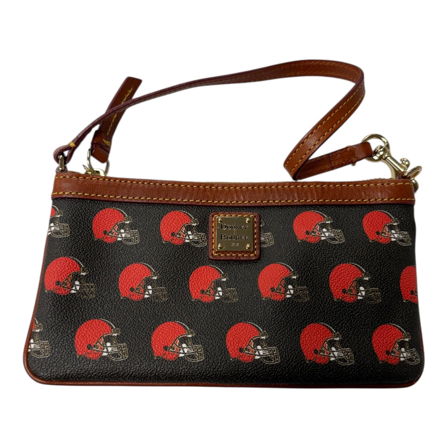 Wristlet Designer By Dooney And Bourke In Brown, Size:Medium