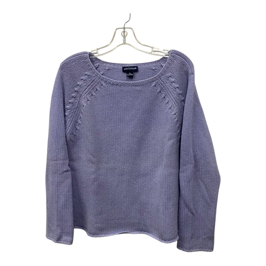 Sweater By Ann Taylor In Purple, Size:Xl