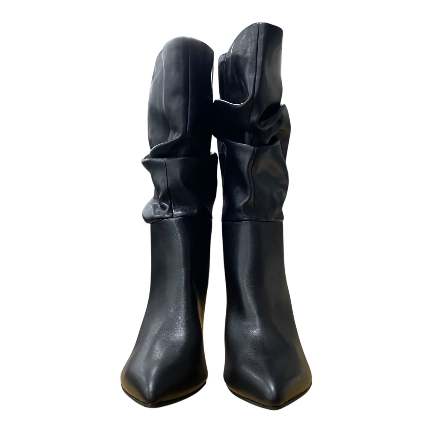 BOOTS MID-CALF HEELS by NINE WEST In BLACK, Size: 9