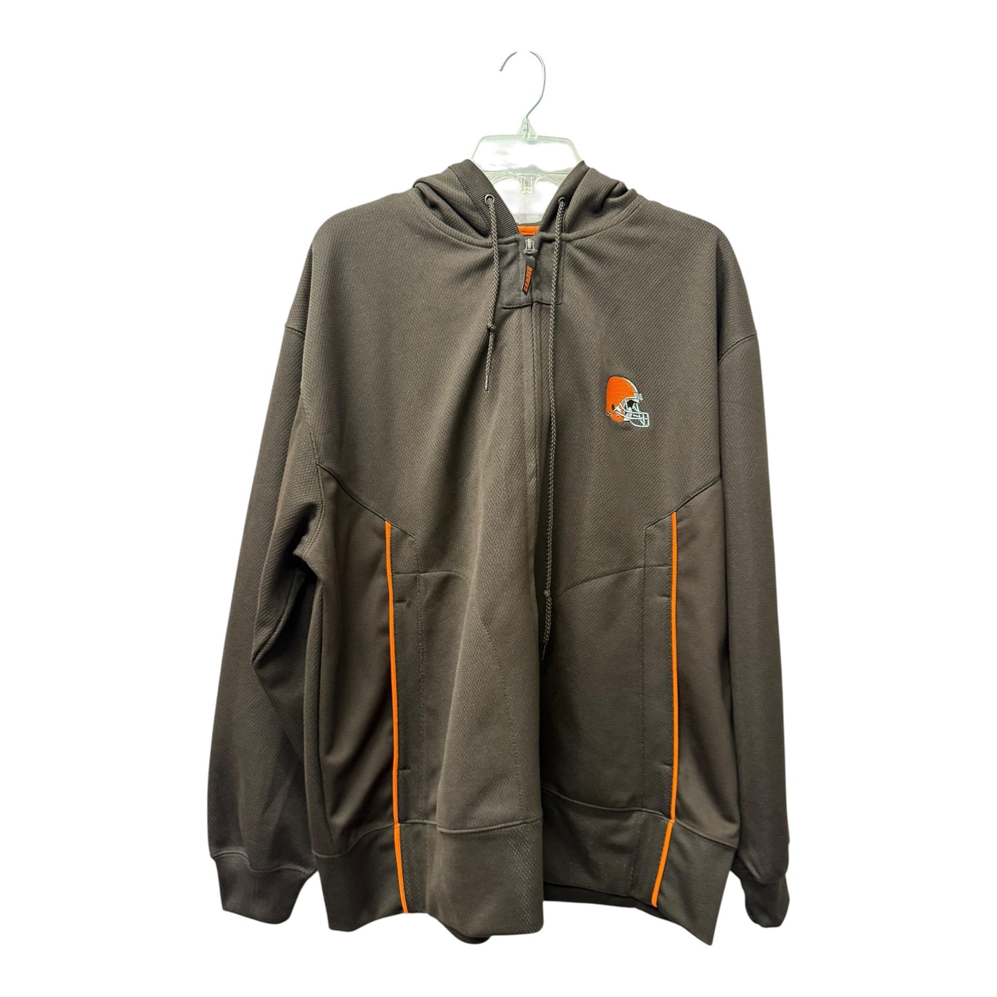 Athletic Jacket By Nfl In Brown, Size:L