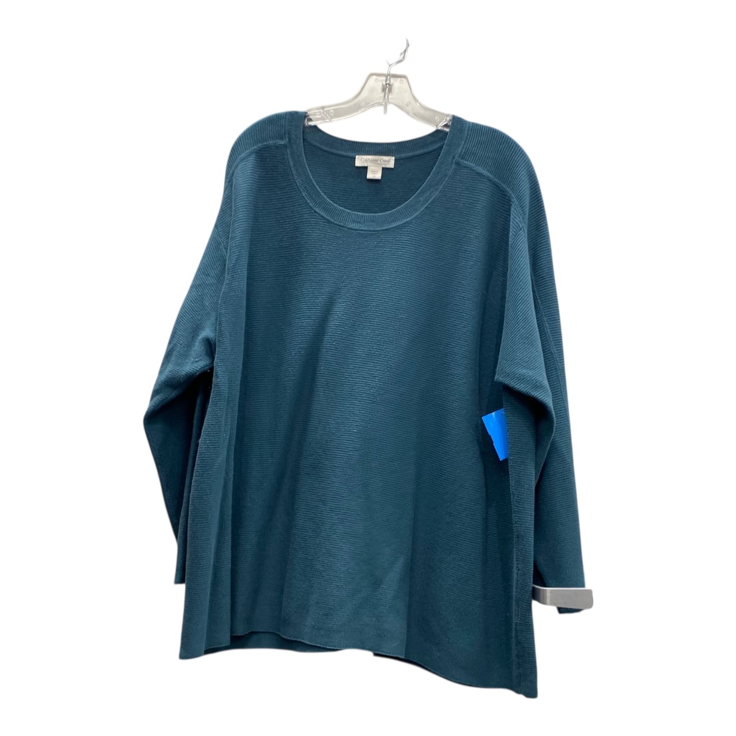 Top Ls By Coldwater Creek In Blue, Size:2X