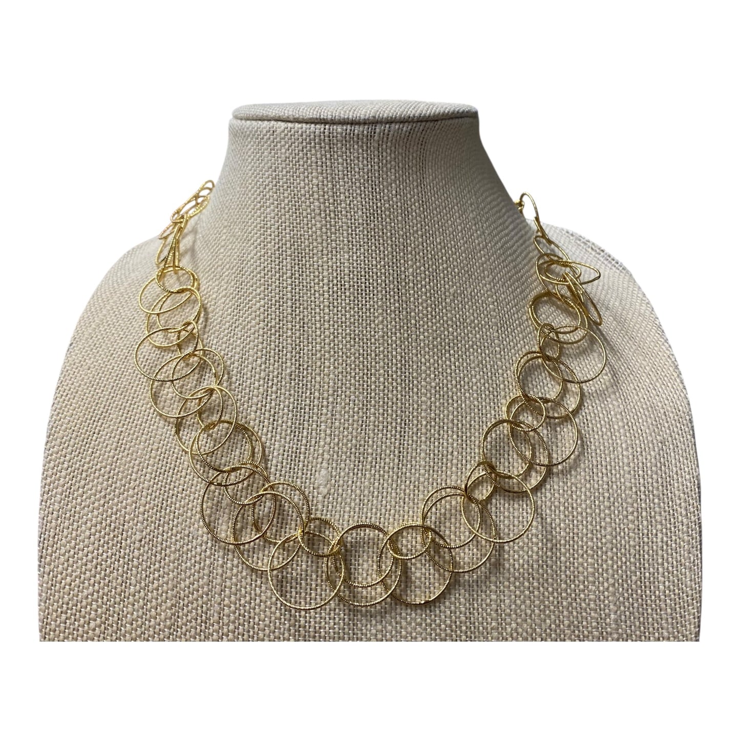 Necklace Statement By Talbots In Gold
