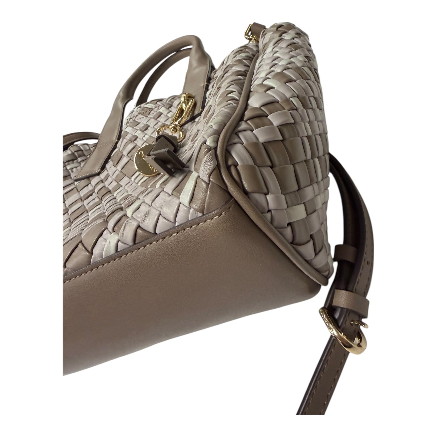 Handbag By Calvin Klein In Brown, Size:Small