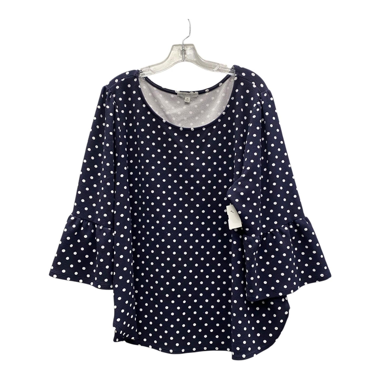 Top Ls By Green Envelope In Navy, Size:3X
