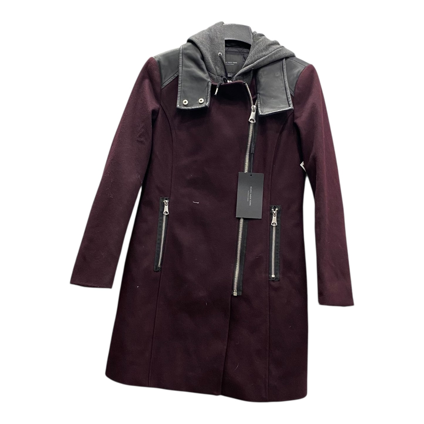 Coat Other By Andrew Marc In Purple, Size:Xs