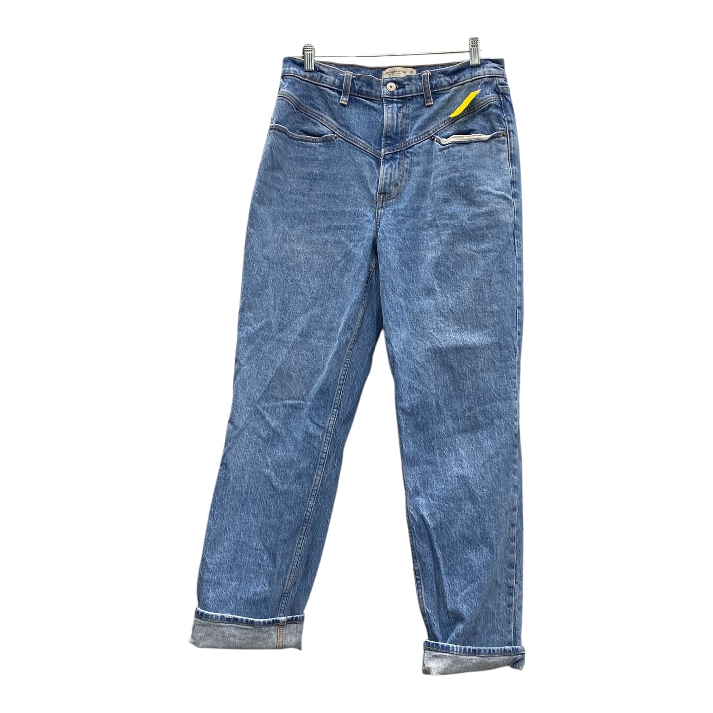 Jeans Straight By Abercrombie And Fitch In Blue, Size:10