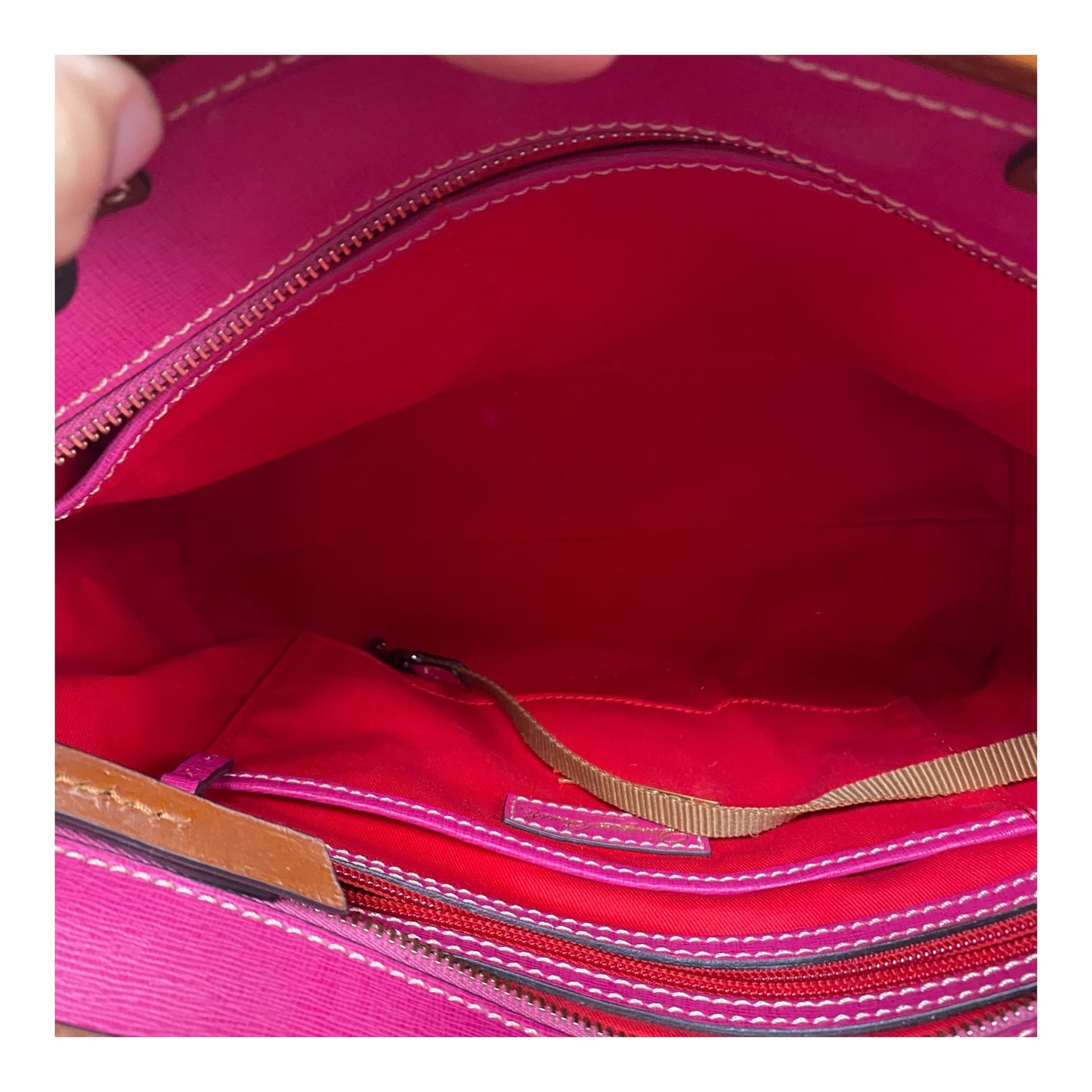 Handbag Designer By Dooney And Bourke In Pink, Size:Large