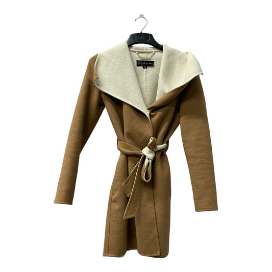 Coat Wool By Antonio Melani In Brown & Cream, Size:S