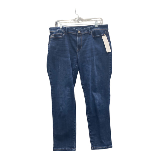 Jeans Straight By J. Jill In Blue Denim, Size:12P