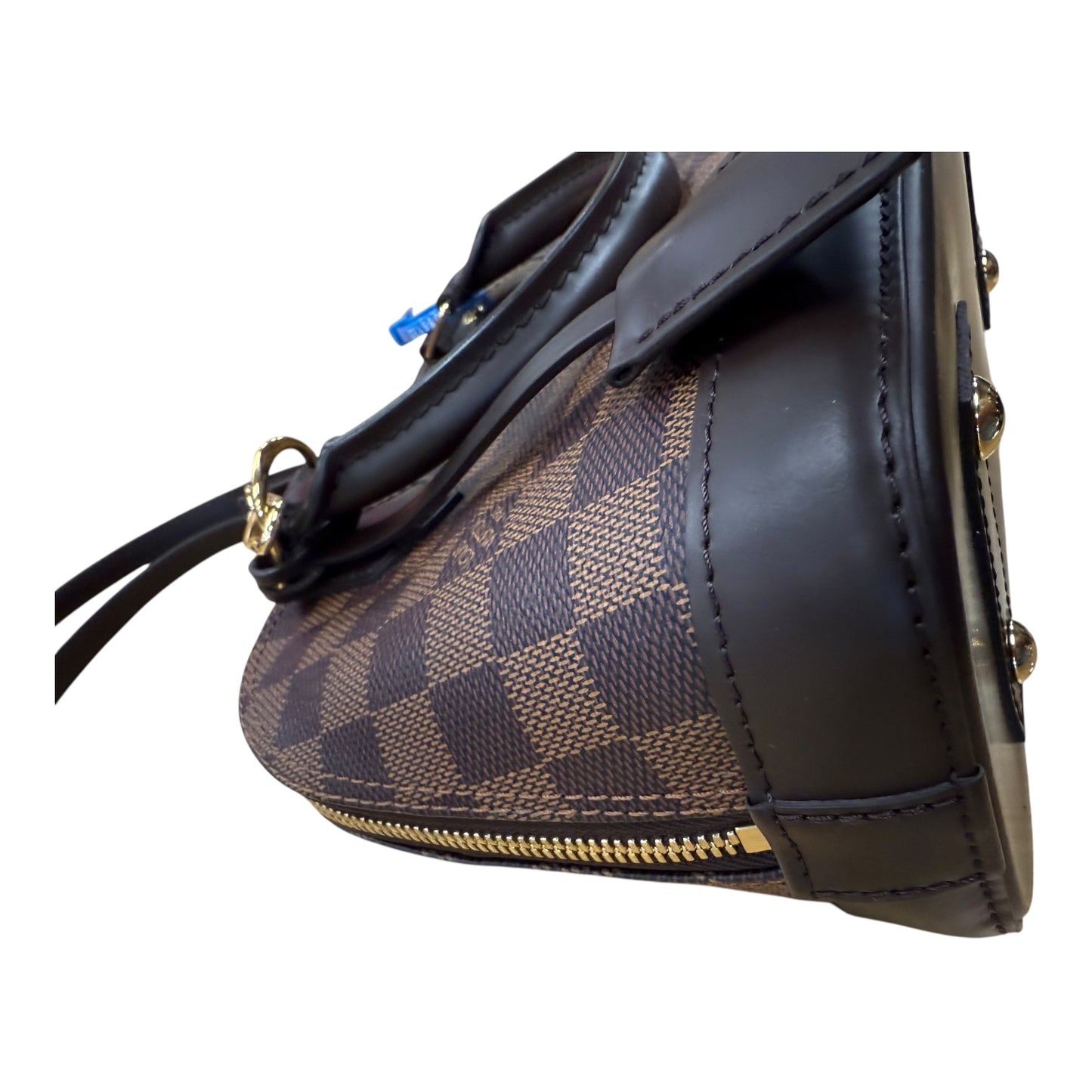 Handbag Luxury Designer By Louis Vuitton In Brown, Size:Small