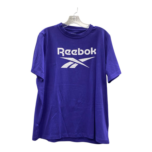 Athletic Top Ss By Reebok In Purple, Size:Xl