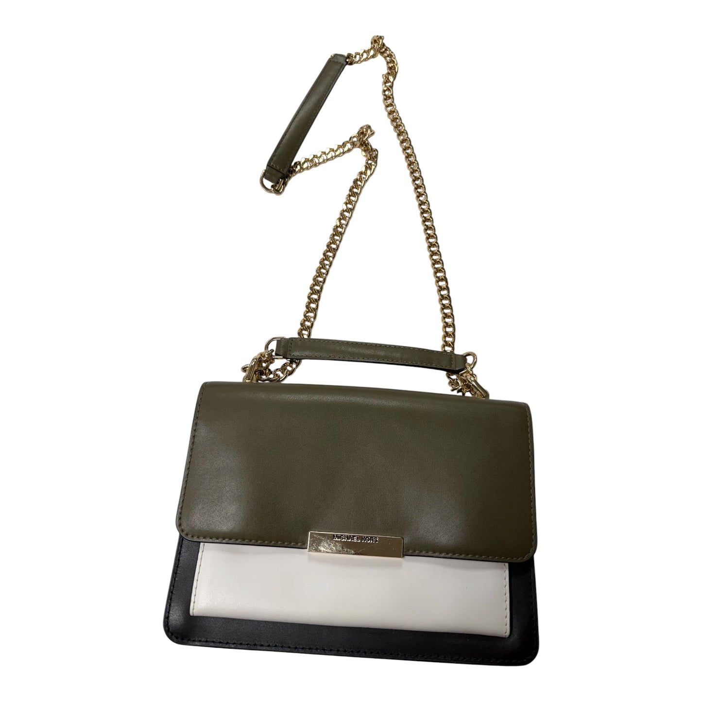 Handbag Designer By Michael Kors In Green, Size:Medium