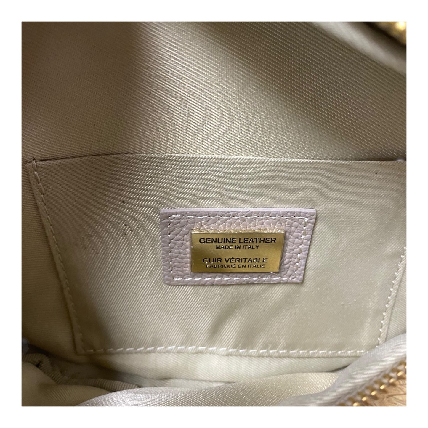 Belt Bag Leather  In Tan, Size:Medium