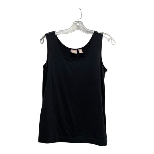 Top Sleeveless By Chicos In Black, Size:S