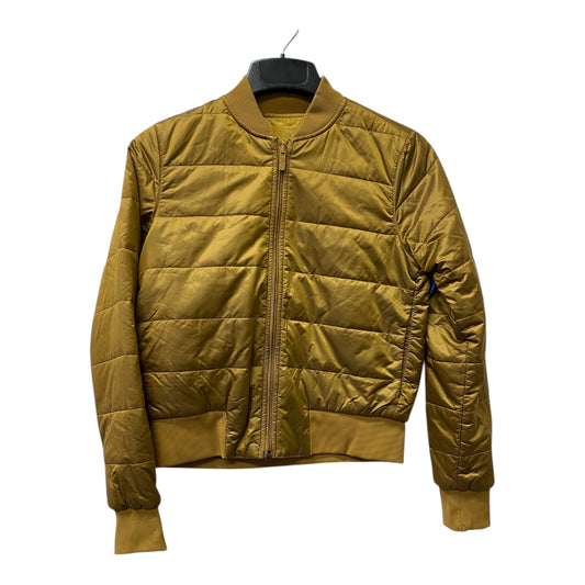 Athletic Jacket By Lululemon In Gold, Size:6