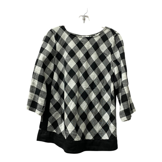Top Ls By J. Jill In Black & White, Size:M