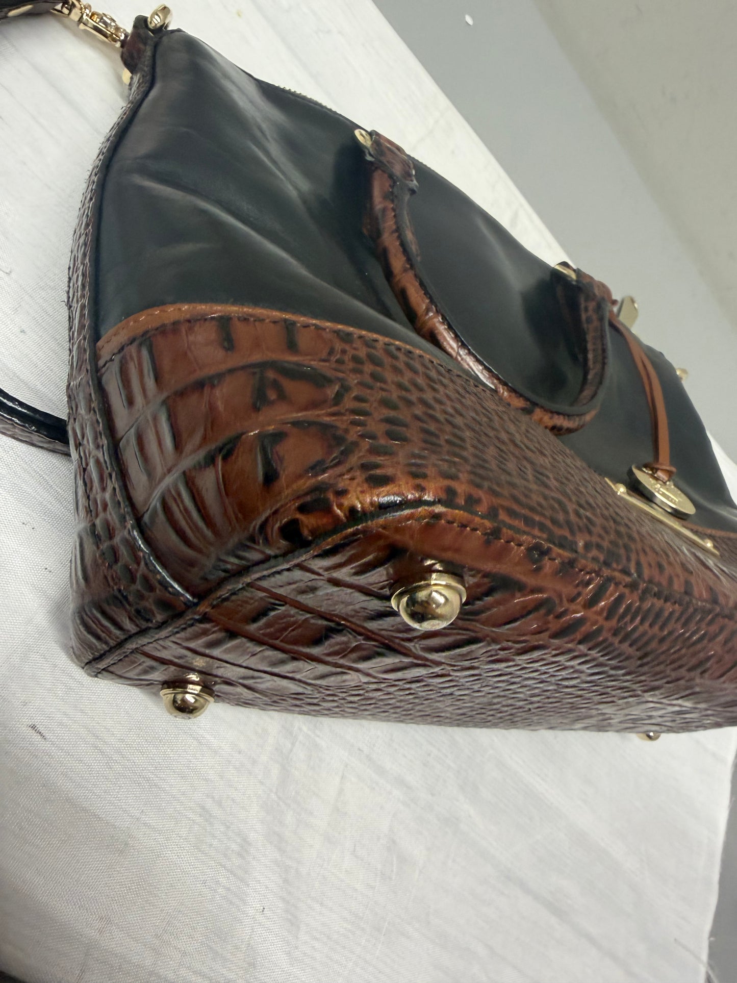 Handbag Designer By Brahmin In Black, Size:Medium